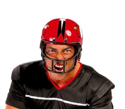 Helma na americký fotbal červená