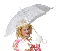Bílý deštníček
