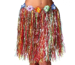 Havajská sukně s květinami barevná