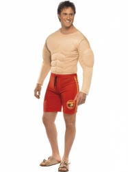 Kostým Baywatch Lifeguard svalovec