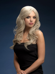 Paruka Nicole stříbrná blond