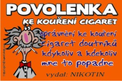 Povolenka ke kouření cigaret