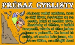 Průkaz Průkaz cyklisty